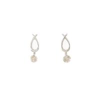 K18WG ダイヤモンドピアス