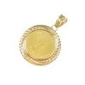 【リメイク】K18YG（枠）コイン ペンダント