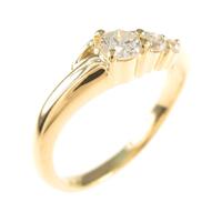 K18YG ダイヤモンドリング