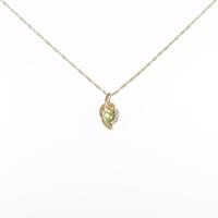 K18YG ペリドットネックレス