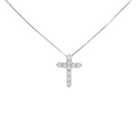 PT クロス ダイヤモンドネックレス