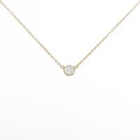 ティファニー バイザヤード ネックレス 0．18ct・F・VVS1・3EXT