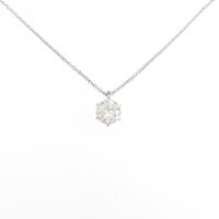 【リメイク】プラチナダイヤモンドネックレス 0．583ct・H・I1・GOOD
