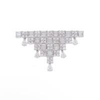 750WG ダイヤモンドブローチ