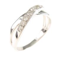 K18WG ダイヤモンドリング