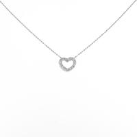 PT ハート ダイヤモンドネックレス