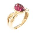 750YG ガーネットリング