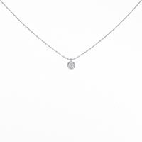 K18WG ダイヤモンドネックレス