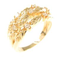 K18YG ダイヤモンドリング