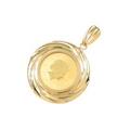 K18YG（枠）コイン ペンダント