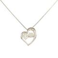 プラチナダイヤモンドネックレス 0．544ct・F?G・VS2・ハートシェイプ