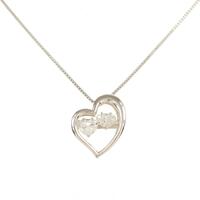 プラチナダイヤモンドネックレス 0．544ct・F?G・VS2・ハートシェイプ