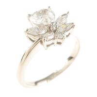 プラチナダイヤモンドリング 0．549ct・D・SI2・ハートシェイプ