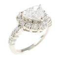 プラチナダイヤモンドリング 1．008ct・F・SI2・ハートシェイプ