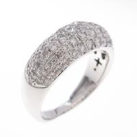 K18WG パヴェ ダイヤモンドリング