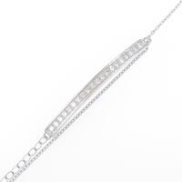 K18WG ダイヤモンドブレスレット