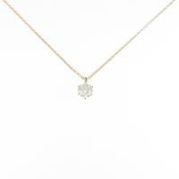【リメイク】K18YGダイヤモンドネックレス 0．307ct・L・VS2・EXT H＆C