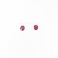 K18WG ルビーピアス