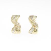 K18YG ダイヤモンドピアス