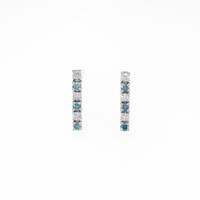 K18WG ダイヤモンドピアス