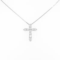 PT クロス ダイヤモンドネックレス
