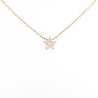 K18YG フラワー ダイヤモンドネックレス