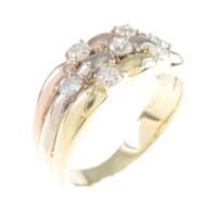 K18スリーカラー ダイヤモンド