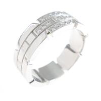 カルティエ タンクフランセーズ ハーフダイヤ リング