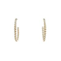 ティファニー ツイスト フープ ミディアム ピアス