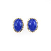 K18YG ラピスラズリイヤリング