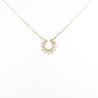 【リメイク】K18YG ホースシュー ダイヤモンドネックレス