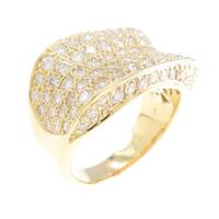 K18YG パヴェ ダイヤモンドリング