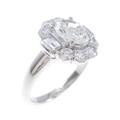 プラチナダイヤモンドリング 1．011ct・I・VS2・オーバルカット