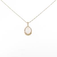 K18YG ムーンストーンネックレス