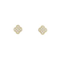 【リメイク】K18YG フラワー ダイヤモンドピアス