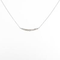 K18WG ダイヤモンドネックレス