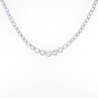 K18WG ダイヤモンドネックレス