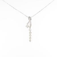 K18WG ダイヤモンドネックレス