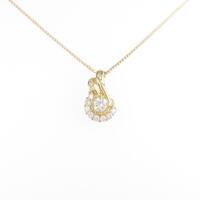 K18YG ダイヤモンドネックレス