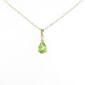 K18YG ペリドットネックレス