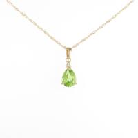 K18YG ペリドットネックレス