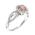 【リメイク】K18PG／プラチナダイヤモンドリング 0．195ct・FLOP・SI2