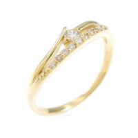 【新品】K18YG ダイヤモンドリング