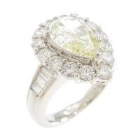 プラチナダイヤモンドリング 1．506ct・VLY・SI2・ペアシェイプ