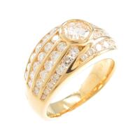 K18YG ダイヤモンドリング