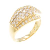 K18YG パヴェ ダイヤモンドリング