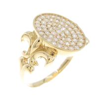 【リメイク】K18YG パヴェ ダイヤモンドリング