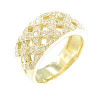 K18YG ダイヤモンドリング