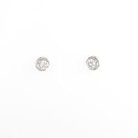 【リメイク】K18WG ダイヤモンドピアス