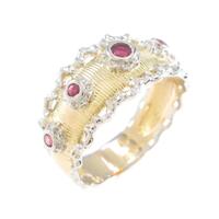 K18YG／PT ルビーリング